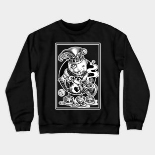 Mad Hatter Tea Party Ferret Crewneck Sweatshirt